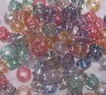 Jug Beads - Plastic Glitter
