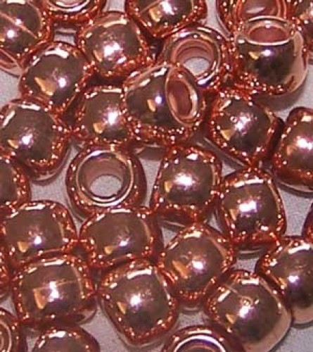 Jug Beads - Plastic Metallic Copper