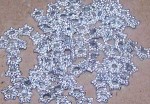 Metal Beads - 5 point Star - Silver