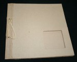 Paper mache scrapbook 12x12 square cutout