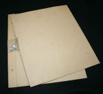 Paper Mache Scrapbook Cover and Back with Posts