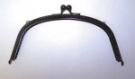 Purse Frame Curved with holes - black nickel