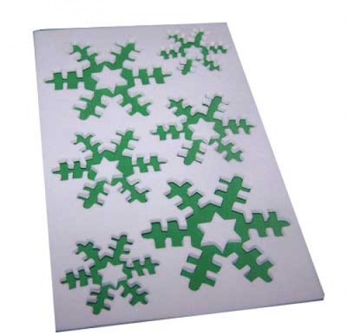 Adhesive Foam Snowflakes and Star Sheets