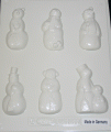 Plaster Mould Snowmen - MO271-3058