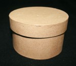 Paper Mache Medium Box Round 1pce - 5inch